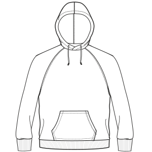 Fashion sewing patterns for Hoodie sweatshirt 4688
